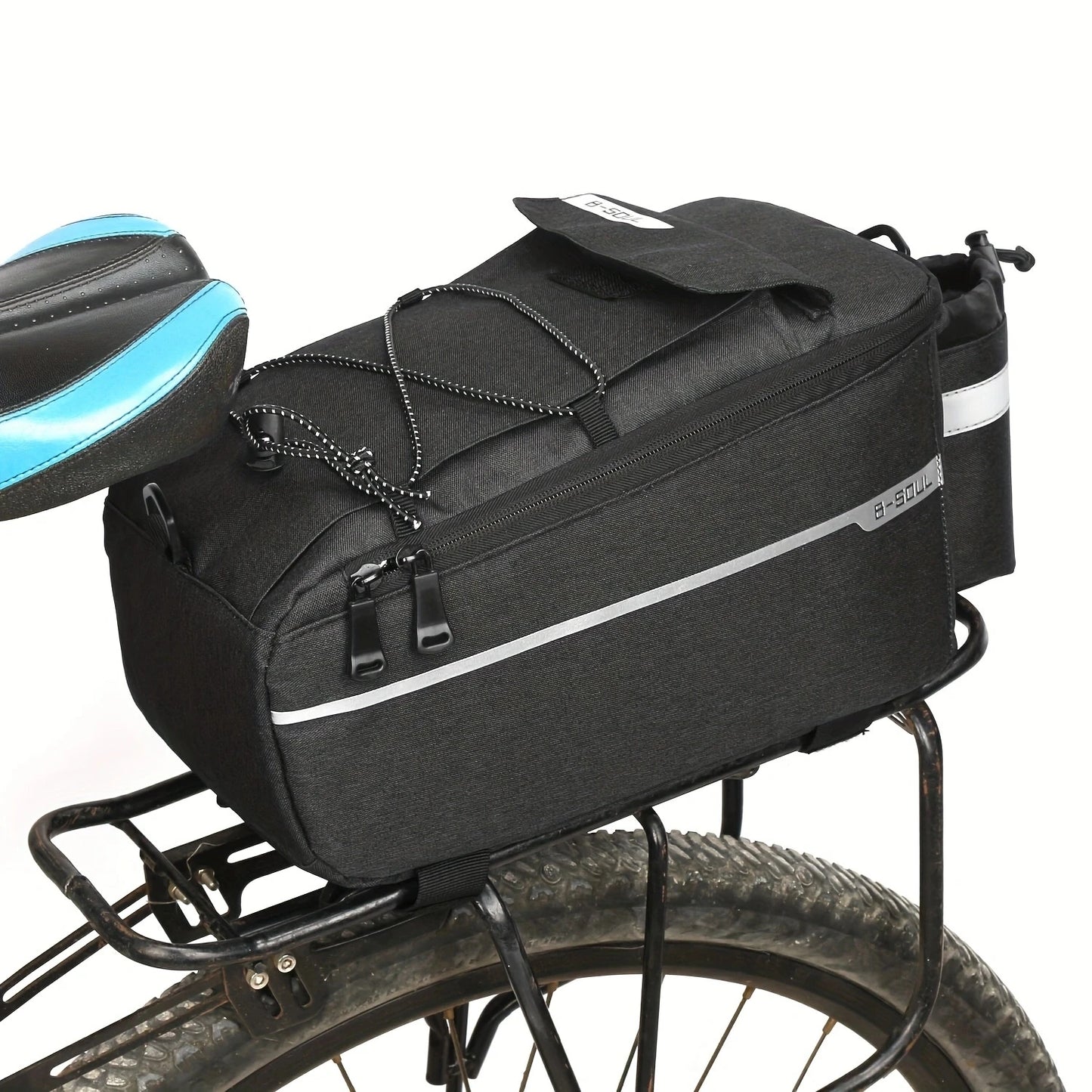 Rear Rack Bag with Bottle Holder